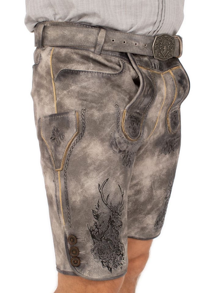 MADDOX Lederhose BRIENZ in stein günstig kaufen