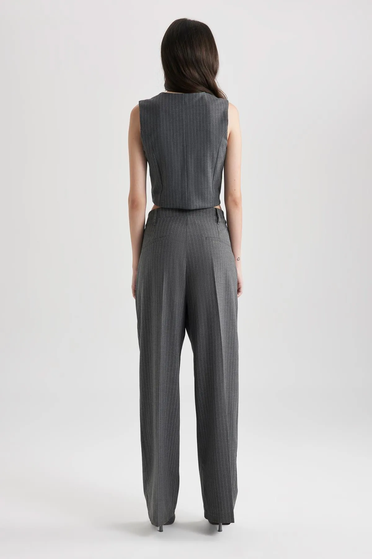 DeFacto  Hose mit weitem Bein und hoher Taille und breiten Beintaschen