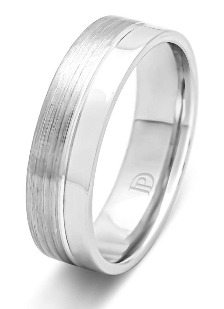 Diamond Point Witgouden Wedding Ring