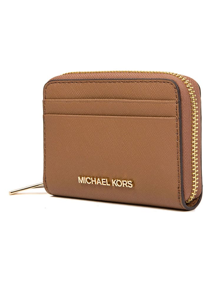 Michael Kors Leder-Geldbörse in Camel - (B)12 x (H)8 x (T)2 cm günstig kaufen onesize