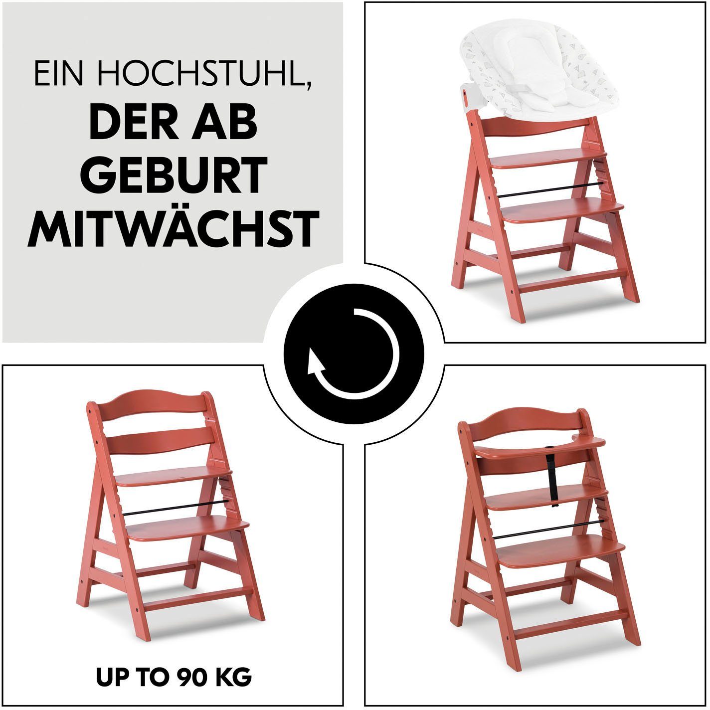 Hauck Hochstuhl Alpha+, Cork, FSC® - schützt Wald - weltweit
