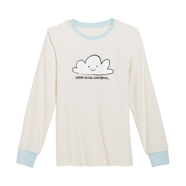 Frottee Pyjama, pink/weiß, 122/128, 2er Set