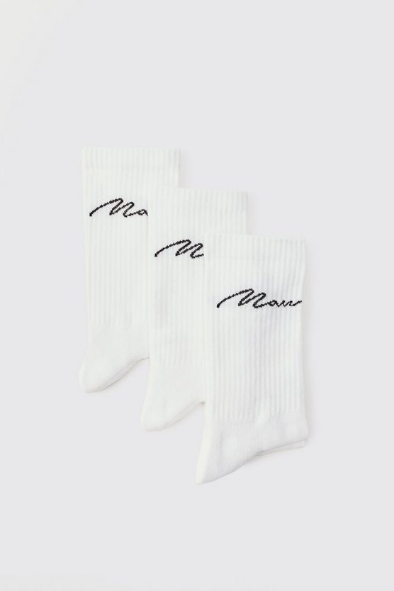 3er-Pack Man Signature Sportsocken