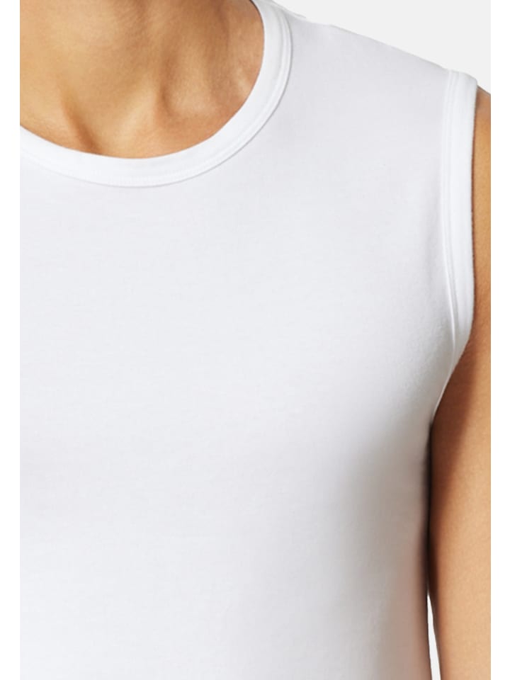 UNCOVER BY SCHIESSER Unterhemd / Tanktop Basic in Weiß günstig kaufen