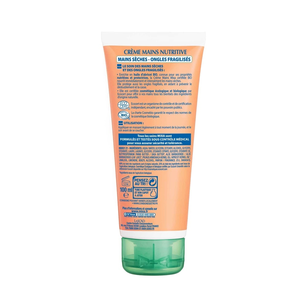 mixa Intensif Peaux Sèches Creme Mains Nutritive Bio