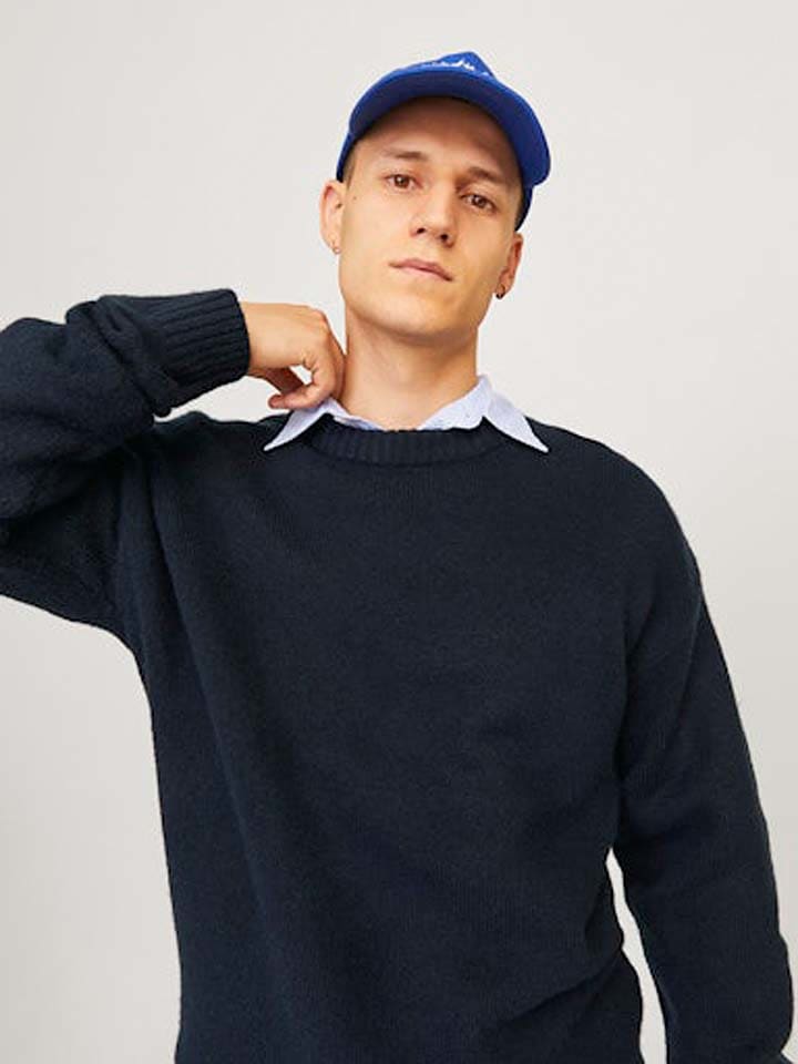 Jack & Jones Pullover in Dunkelblau günstig kaufen