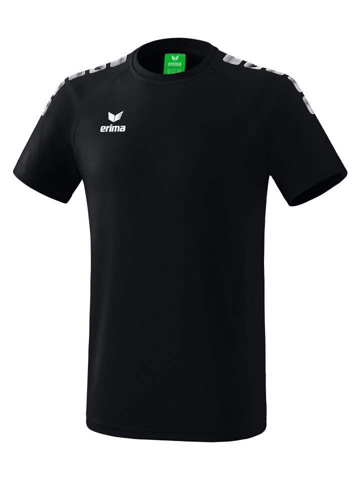 erima Essential 5-C T-Shirt in schwarz/weiss günstig kaufen