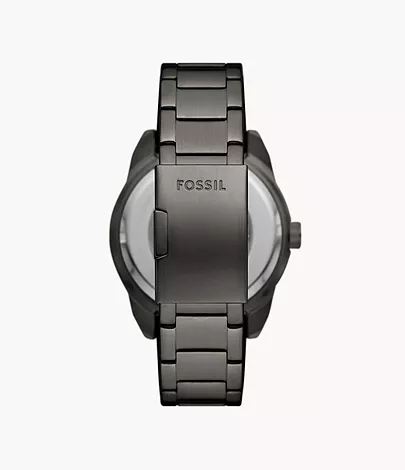 Fossil Uhr Bronson Automatikwerk Edelstahl rauchgrau
