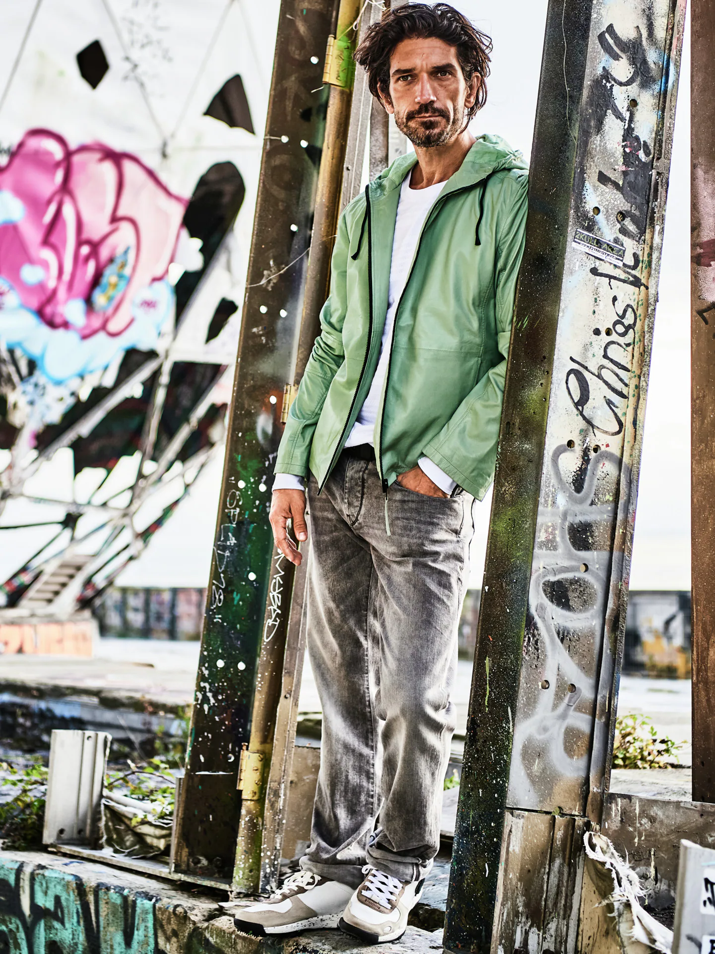 Statement-Lederjacke