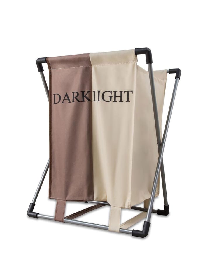Intirilife Wäschebehälter mit 2 Fächern in CREME BRAUN günstig kaufen onesize