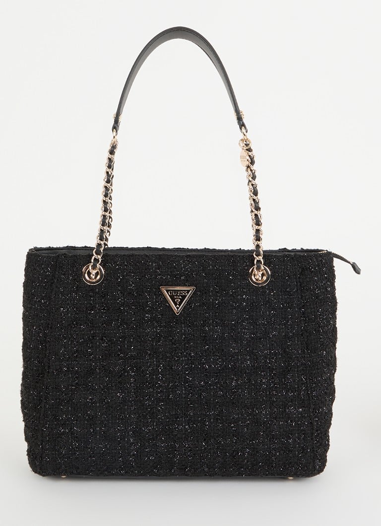 GUESS Giully Suuri tweed-olkalaukku