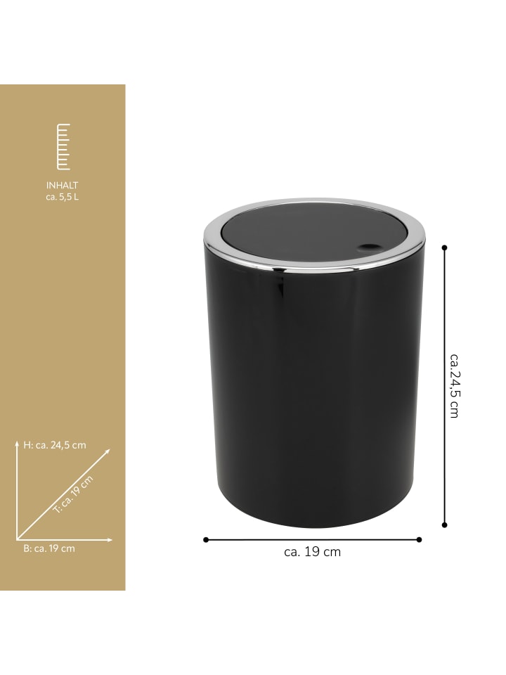 bremermann Kosmetikeimer SAVONA 5,5 Liter ca. Ø 19 x 24,5 cm Höhe günstig kaufen onesize