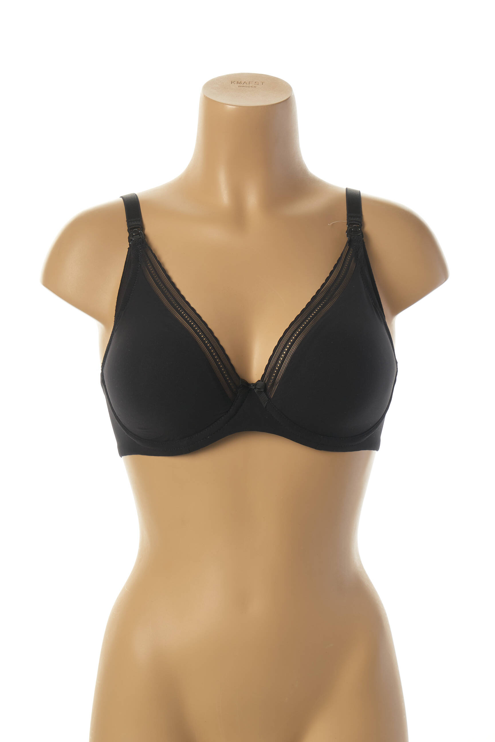 Cache Coeur Lingerie Maternite Femme couleur noir