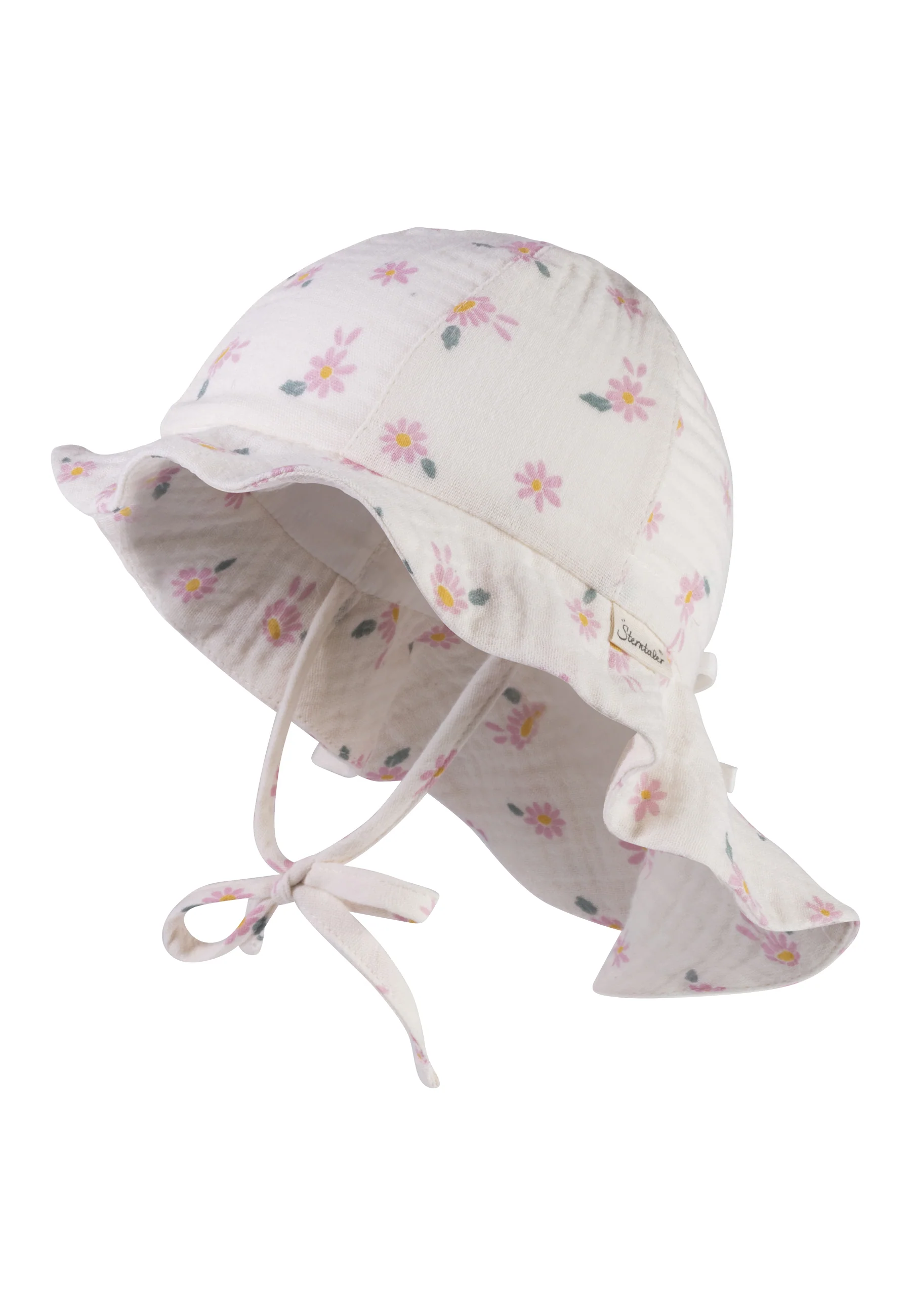 Sonnenhut bedruckt mit Gänseblümchen