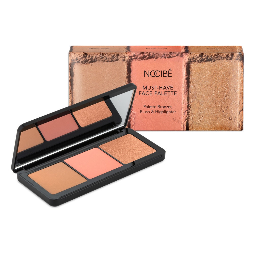 Nocibé NOCIBE M-H FACE PAL 2 LT Palette Bronzer, Blush & Highlighter