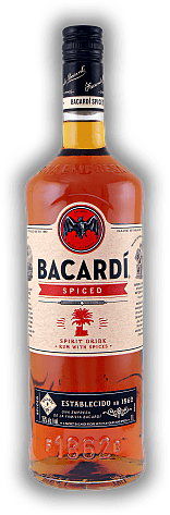 Bacardi Spiced 1,0 Liter Bacardi Spiced 1,0 Liter  1	 Liter - Vol 35%