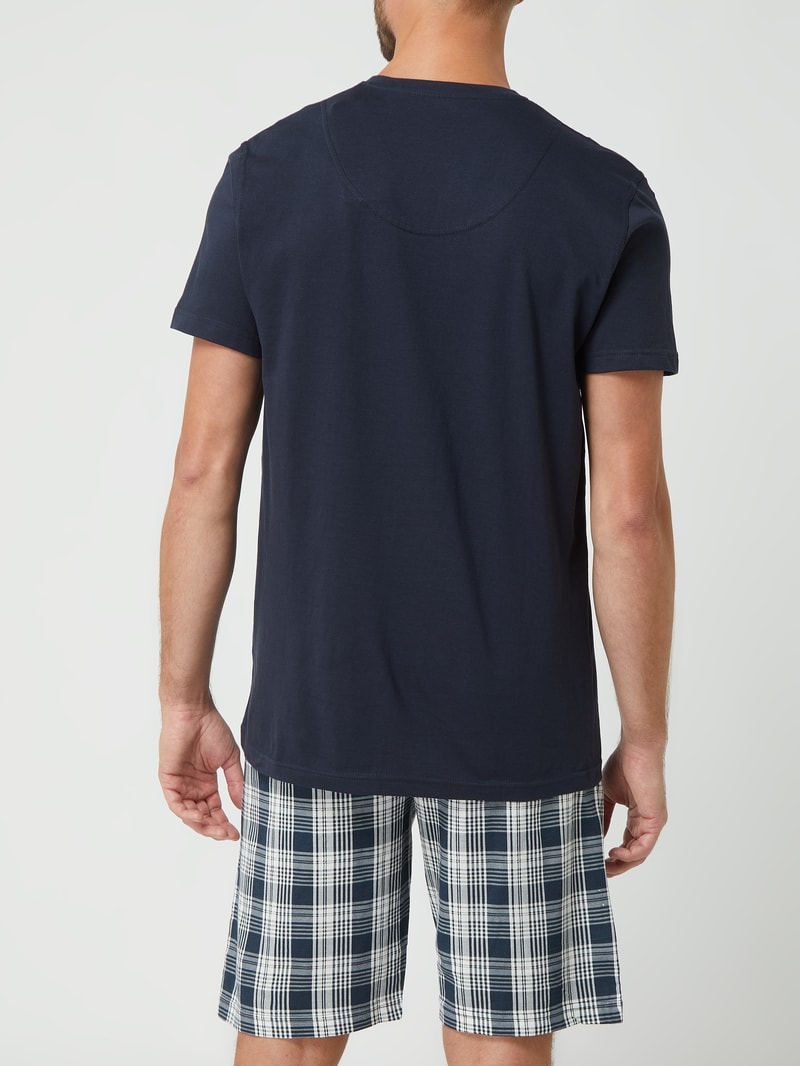 Pyjama aus Baumwolle in blau