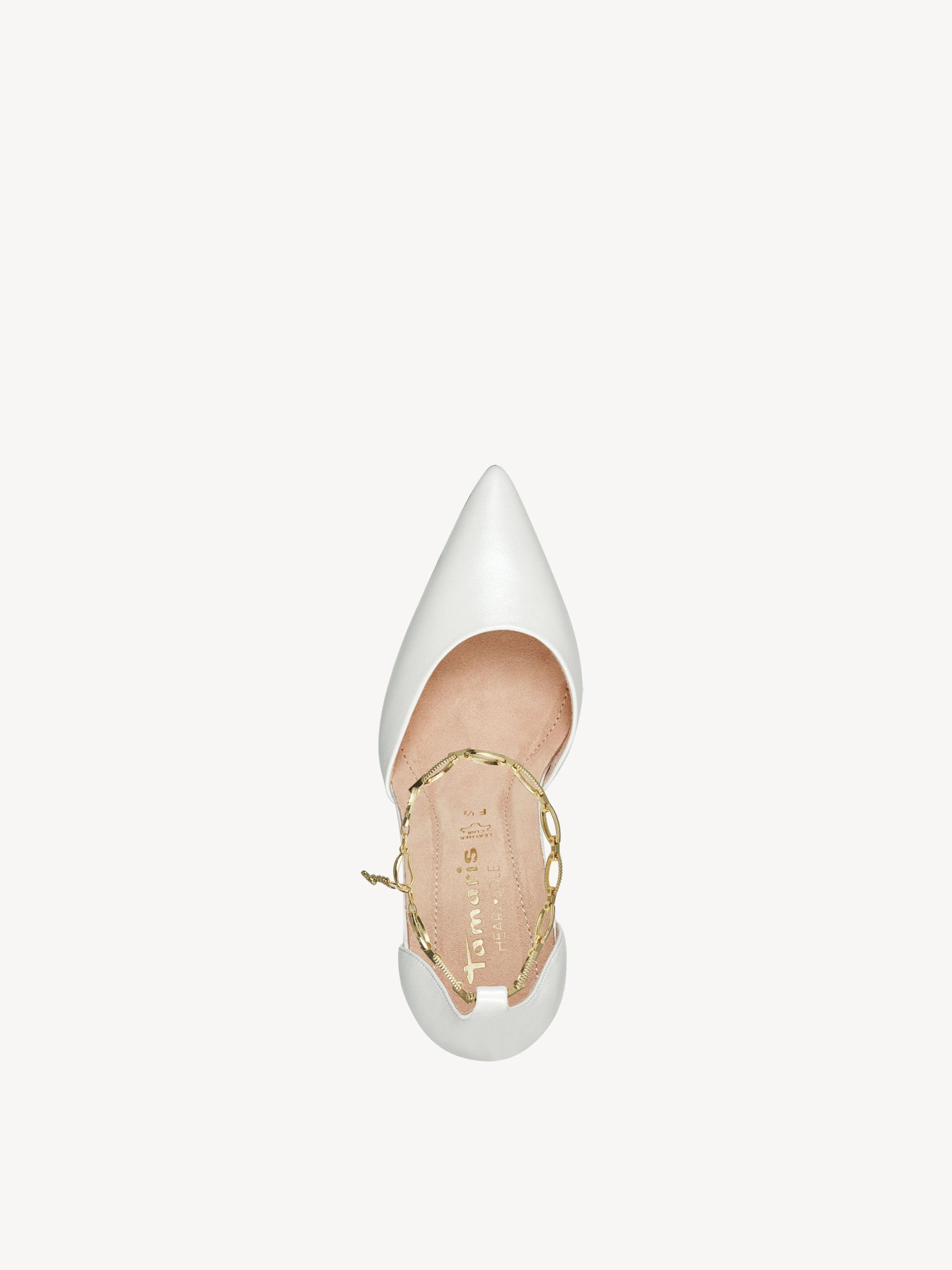 Escarpin en cuir - blanc