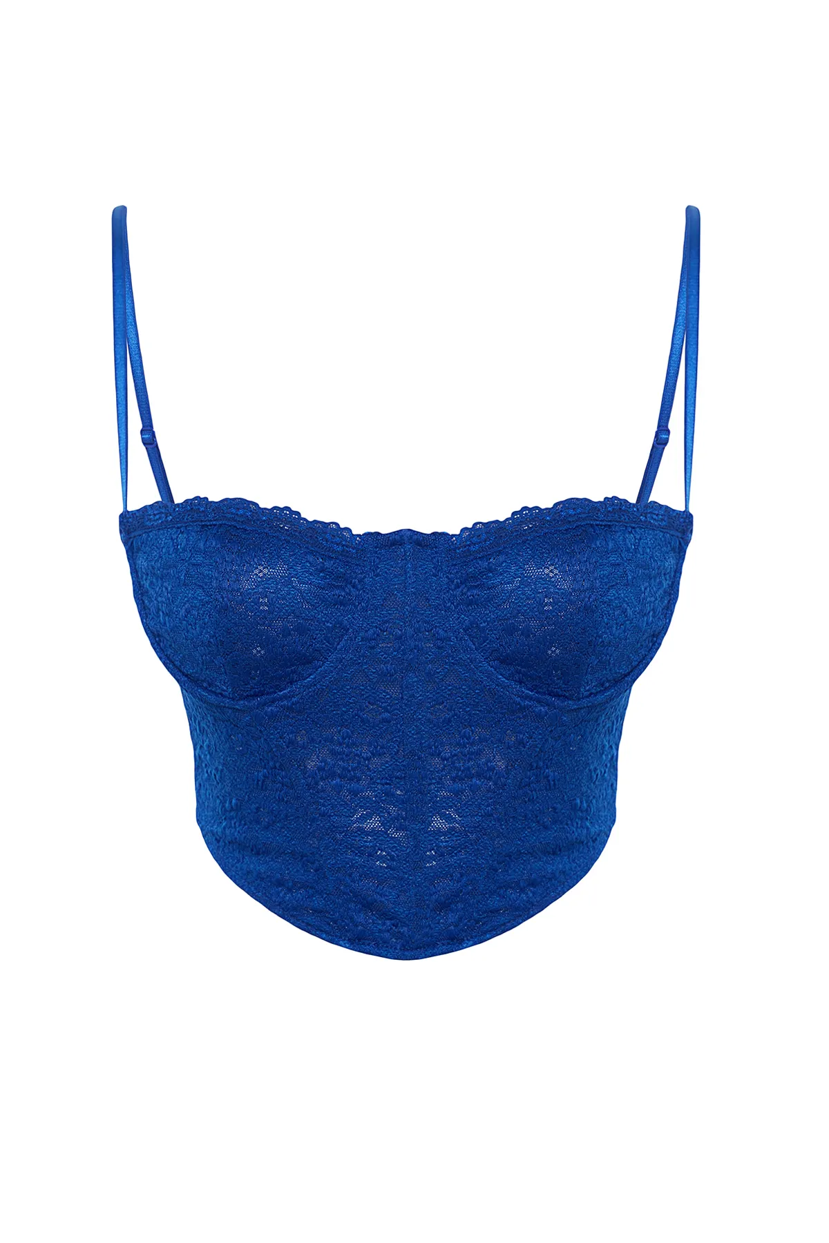 Trendyol Collection  Saks Crop Lined Corset Detailliertes Spitzen-Bustier TPRAW23BS00062
