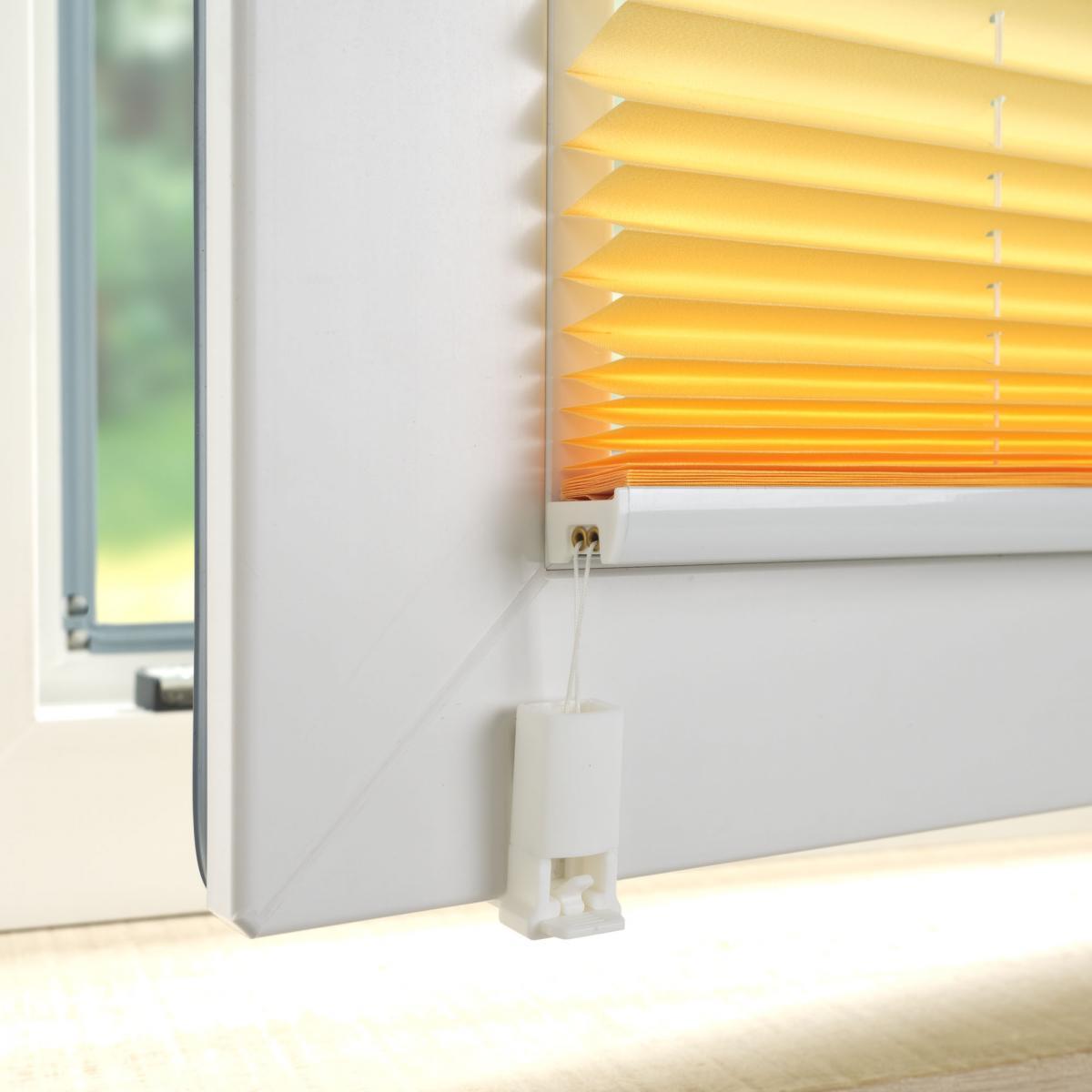 Bella Casa Klemmfix Plissee 80 x 130 cm orange Farbverlauf