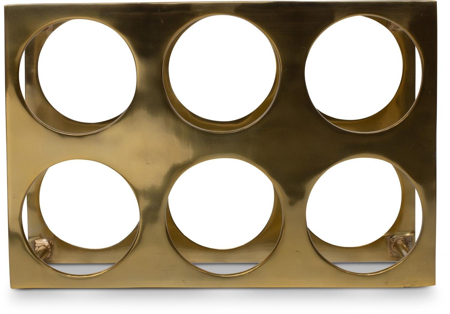 fleur ami Weinregal Vinsanto - Weinregal 37x12/25 cm, Messing glänzend