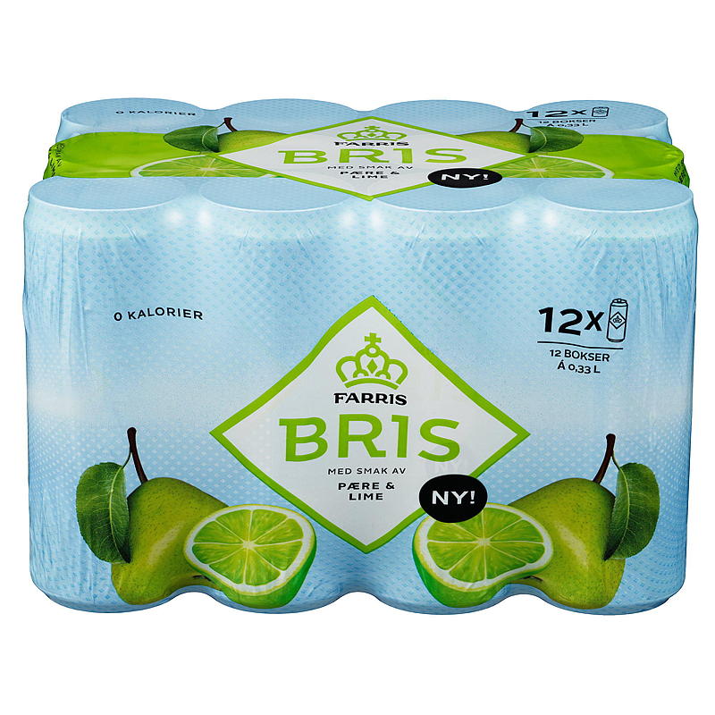Farris Farris Bris 12-pk 0.33 l boks pære/lime