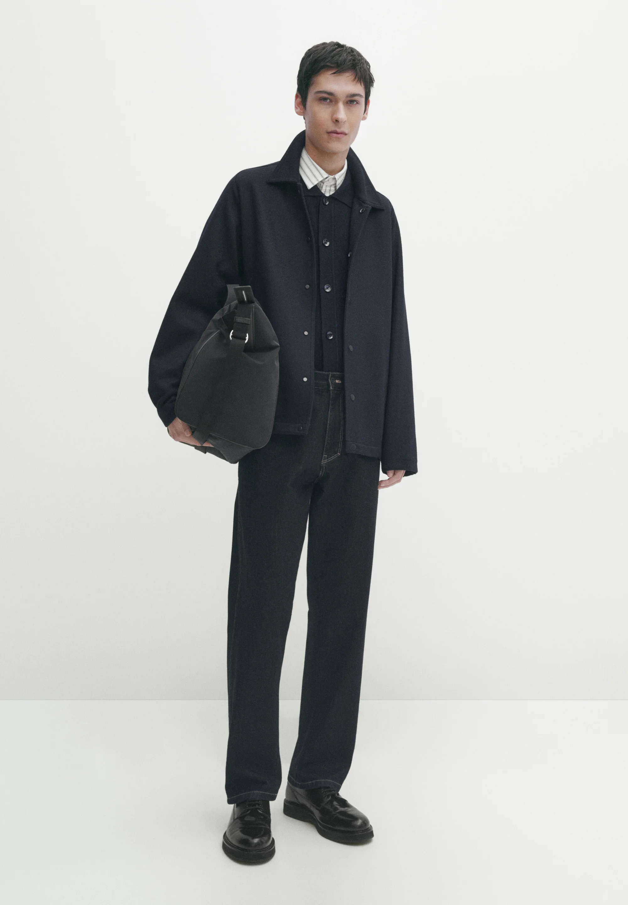 Massimo Dutti BLEND CON BOTONES A PRESIÓN - Chaqueta ligera