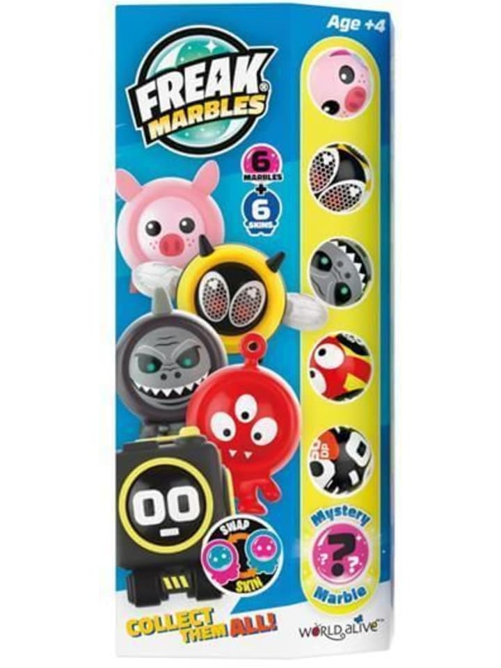 Carletto Murmeln Freak Marbles & Skins 6er Set - gelb, ab 4 Jahre günstig kaufen onesize
