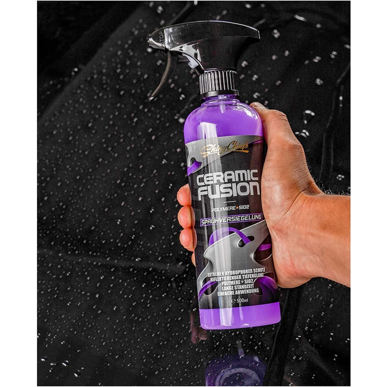 ShinyChiefs CERAMIC FUSION - SPRÜHVERSIEGELUNG - Einfach anzuwendende Langzeit Keramik 500ml