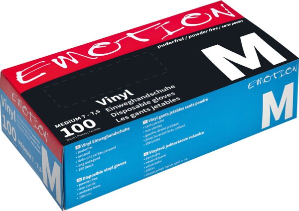 Efalock Emotion Puderfreie Vinyl Einweghandschuhe Handschuh