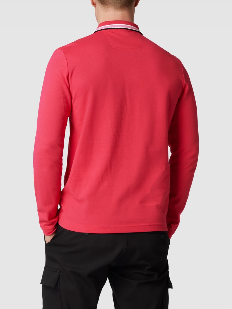 Poloshirt mit langen Ärmeln Modell 'PLISY' in pink