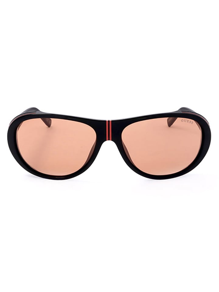 Guess Herren-Sonnenbrille in Schwarz/ Rot günstig kaufen 62