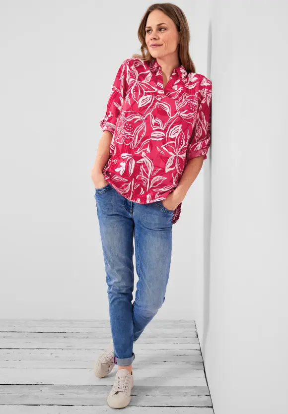 CECIL Leinenmix Longbluse