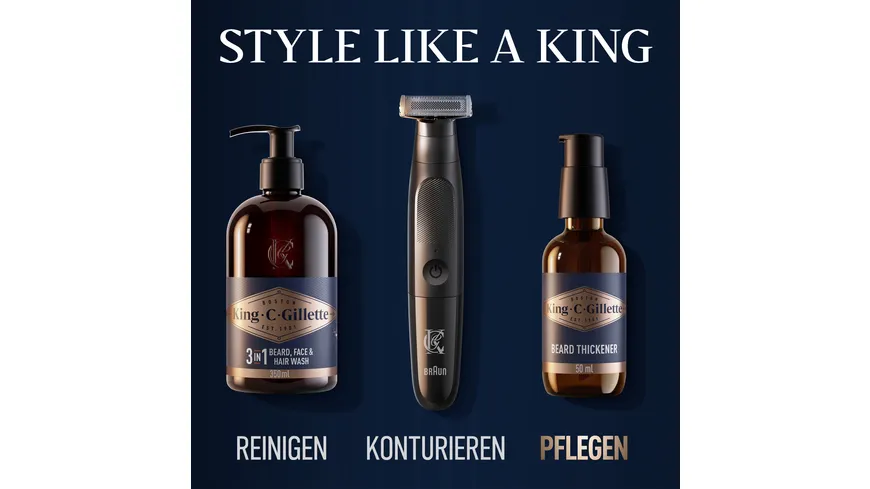 King C. Gillette Bartpflege Bartvolumen Serum 50 ml