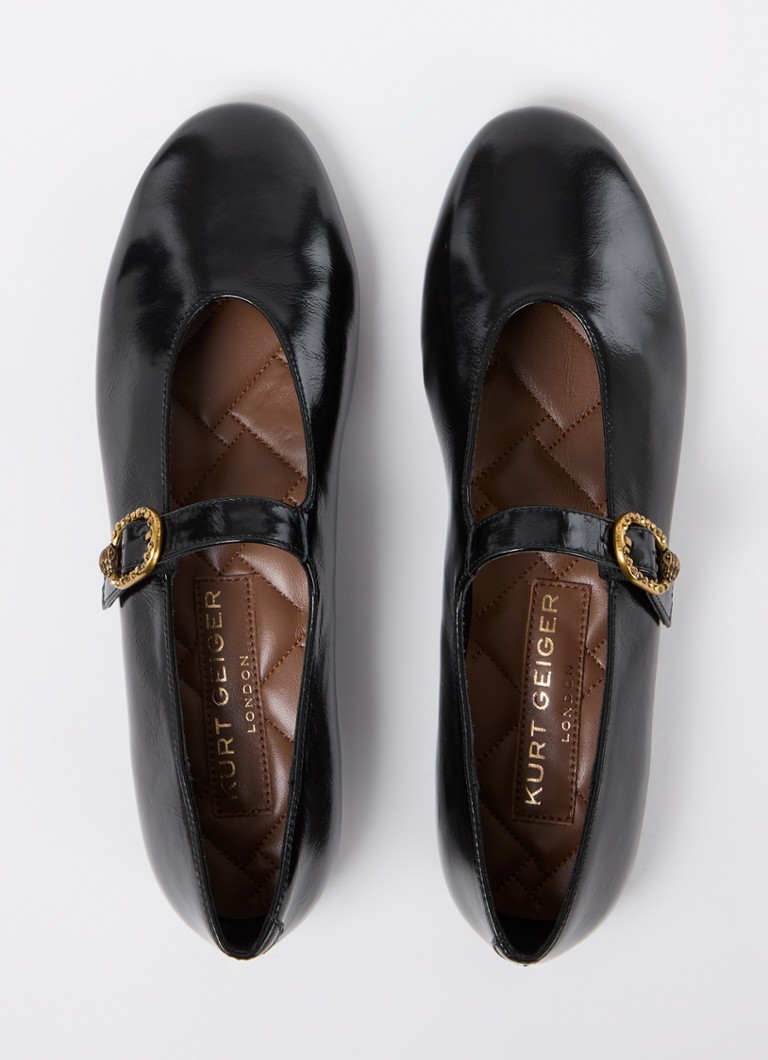 Παπούτσια μπαλαρίνας Kurt Geiger Mayfair από λουστρίνι