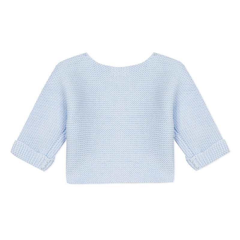 Cardigan bleu ciel coton point mousse naissance Absorba