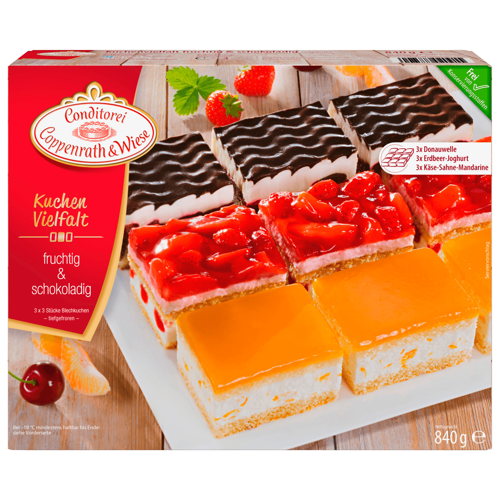 Coppenrath & Wiese Kuchenvielfalt fruchtig & schokoladig 840g