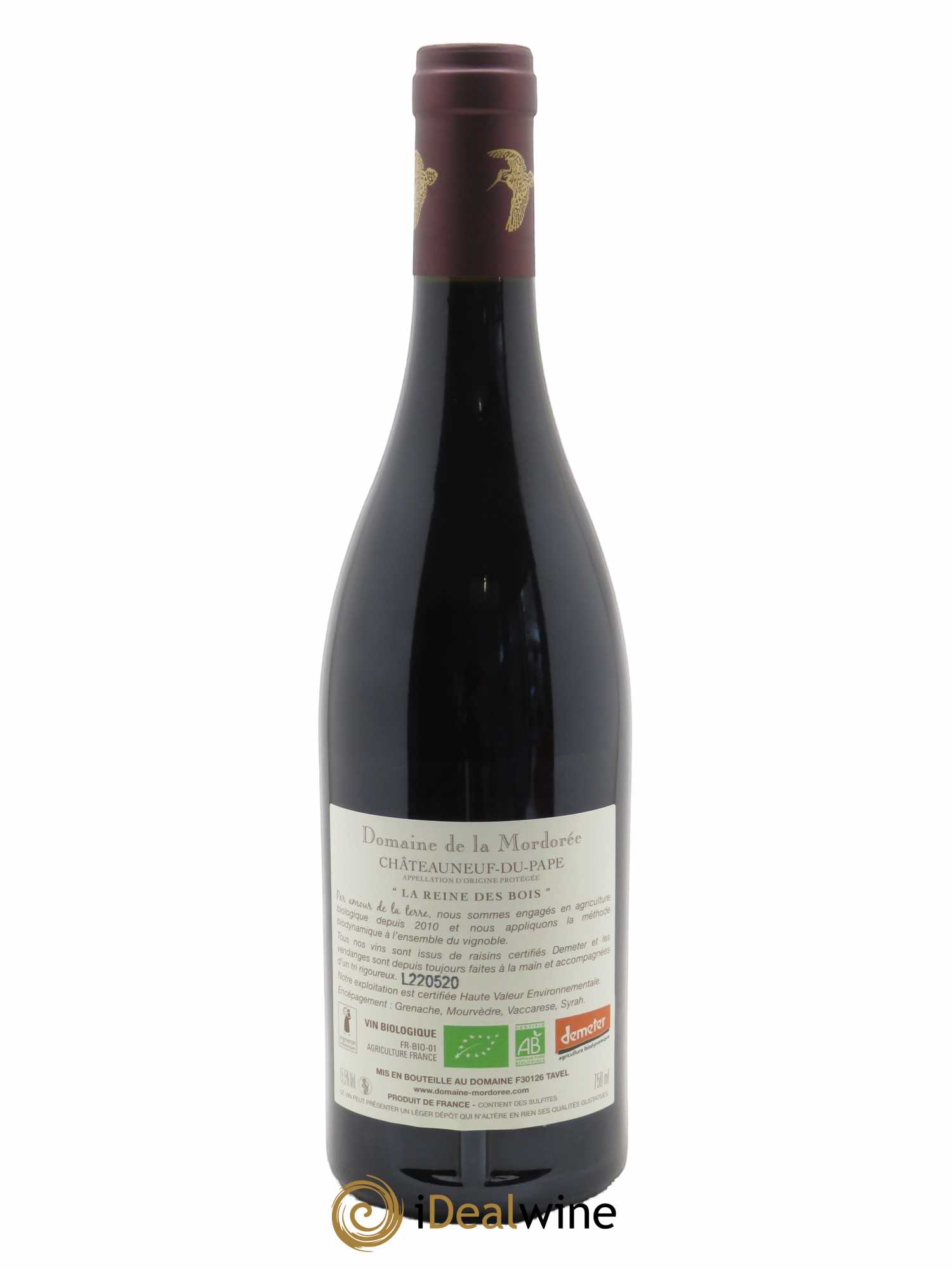 Châteauneuf-du-Pape Cuvée de la Reine des Bois La Mordorée (Domaine de)  2020 - Lot de 1 Bouteille