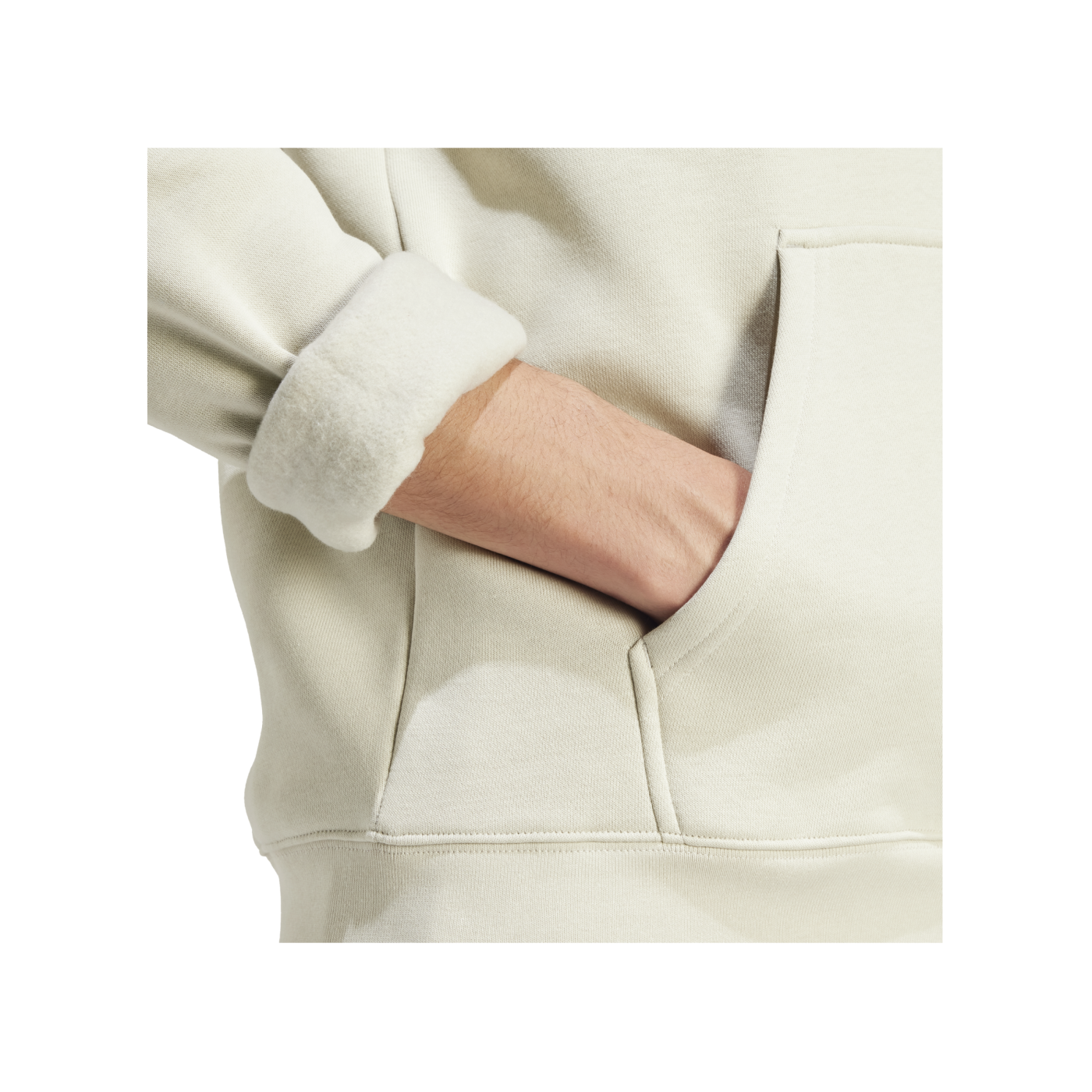 adidas Essentials Trefoil Hoody Beige
