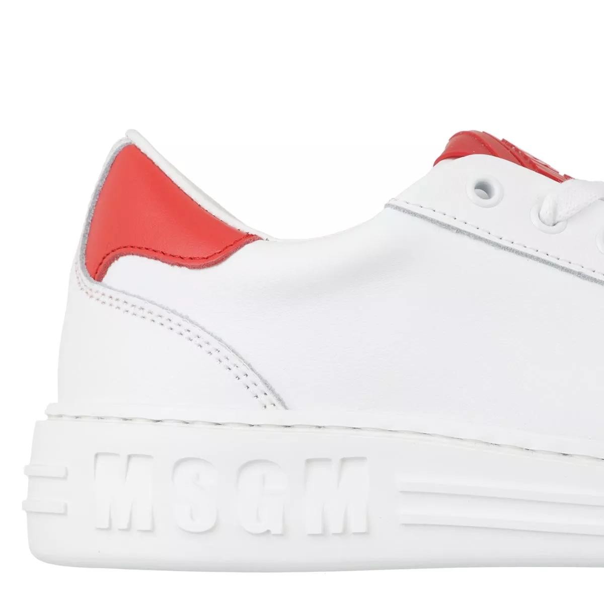 MSGM Freizeit Schnürer rot Low-Top Sneaker