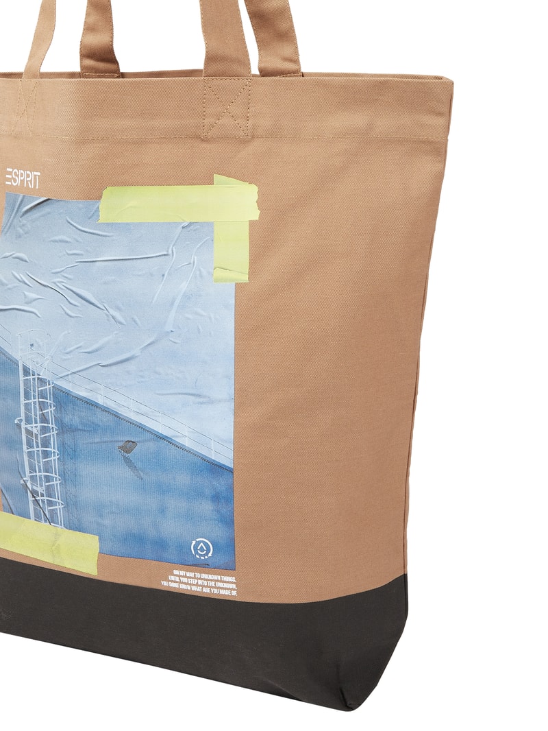 Tote Bag aus Baumwolle in beige