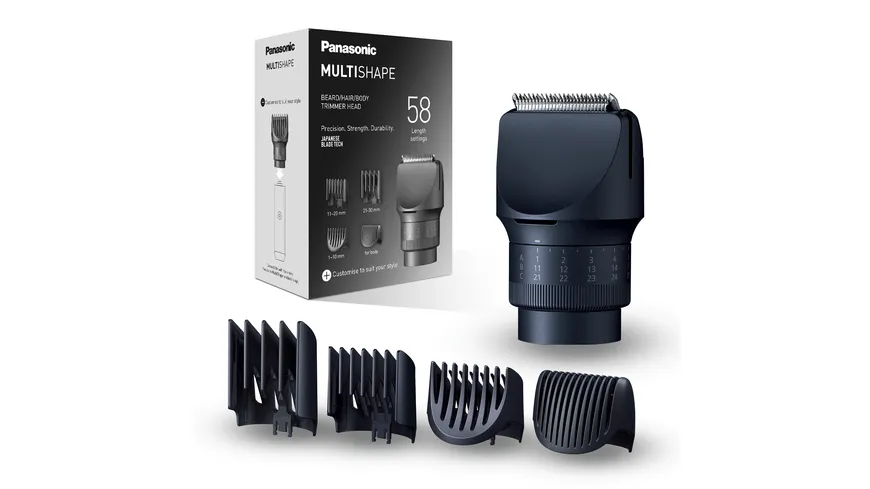 Panasonic ER-CTW1-A301 Multishape Trimmer-Aufsatz für Bart, Haare und Körper