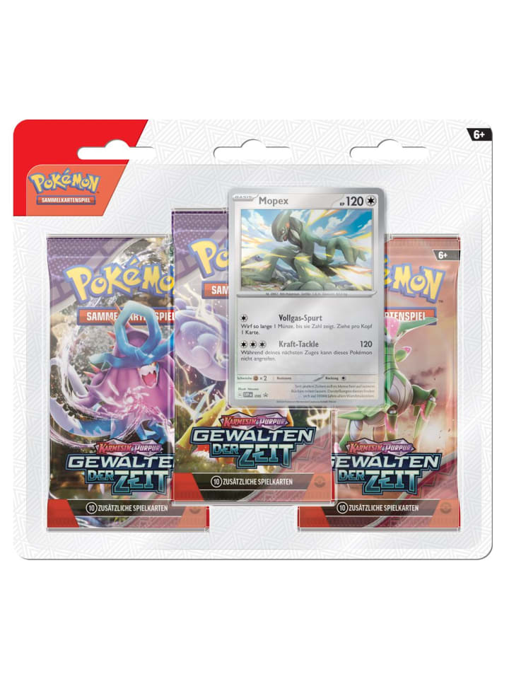 Pokémon Mopex | 3 Booster-Packs | Pokemon Karmesin & Purpur | Karten deutsch günstig kaufen onesize