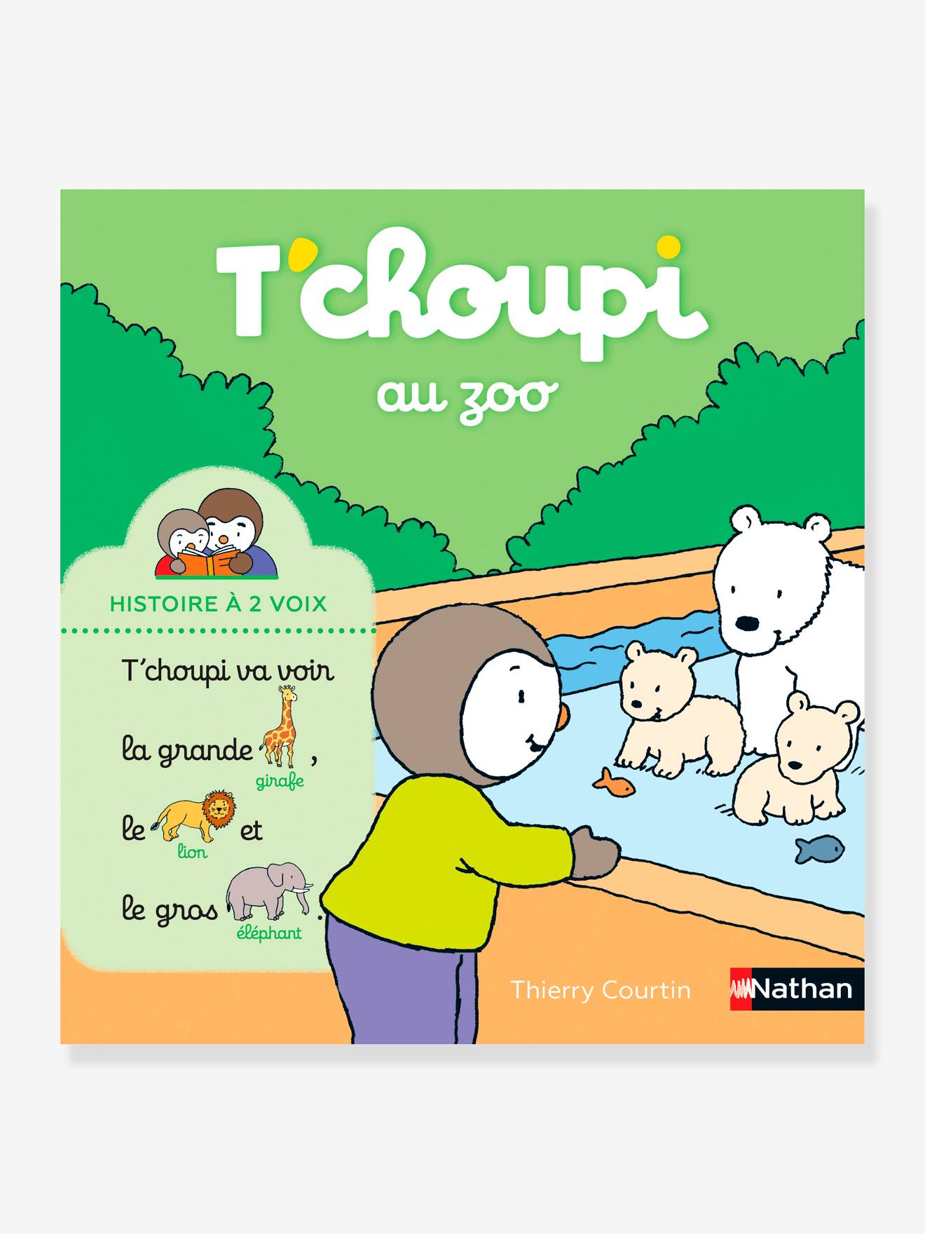 Livre T'choupi au zoo