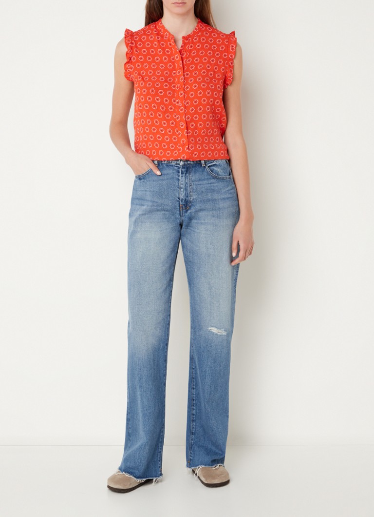 Whistles Flower Bluse mit Blumenmuster und Rüschen