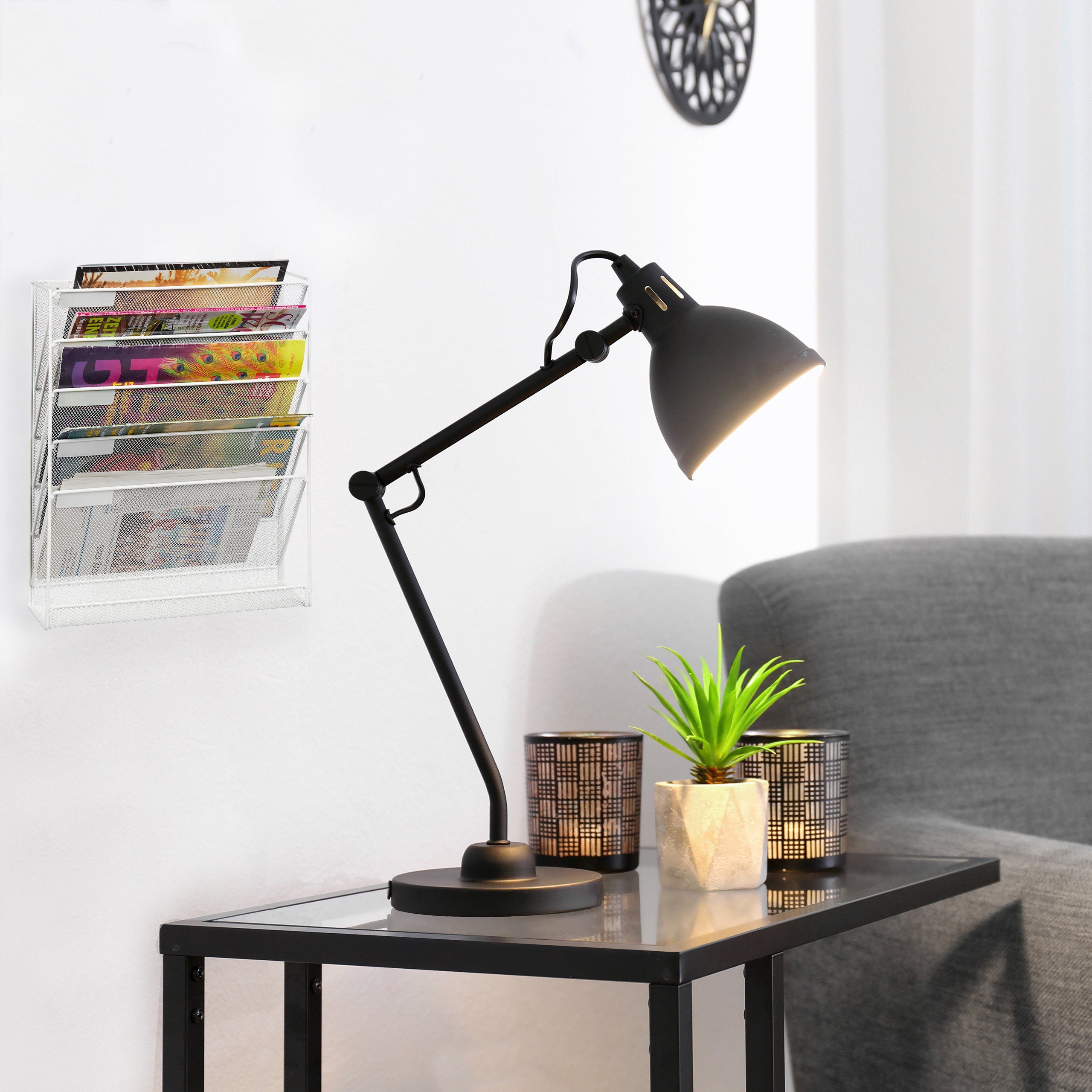 relaxdays Zeitungsständer Zeitschriftenhalter Wand