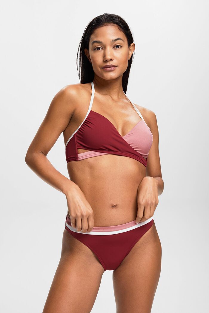 Dreifarbige Bikinihose