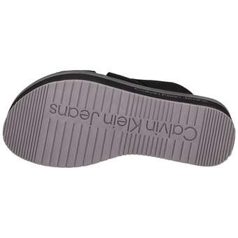 Calvin Klein Flatform Sandal Webbing in schwarz