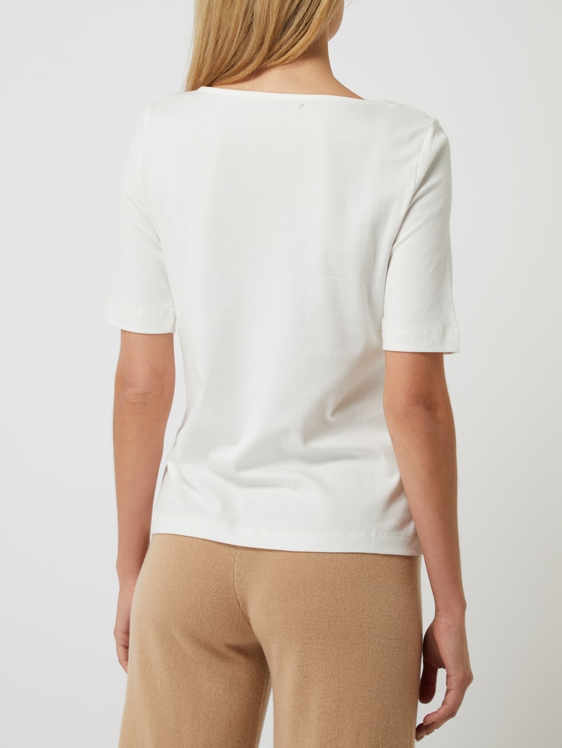T-Shirt mit 1/2-Arm in offwhite