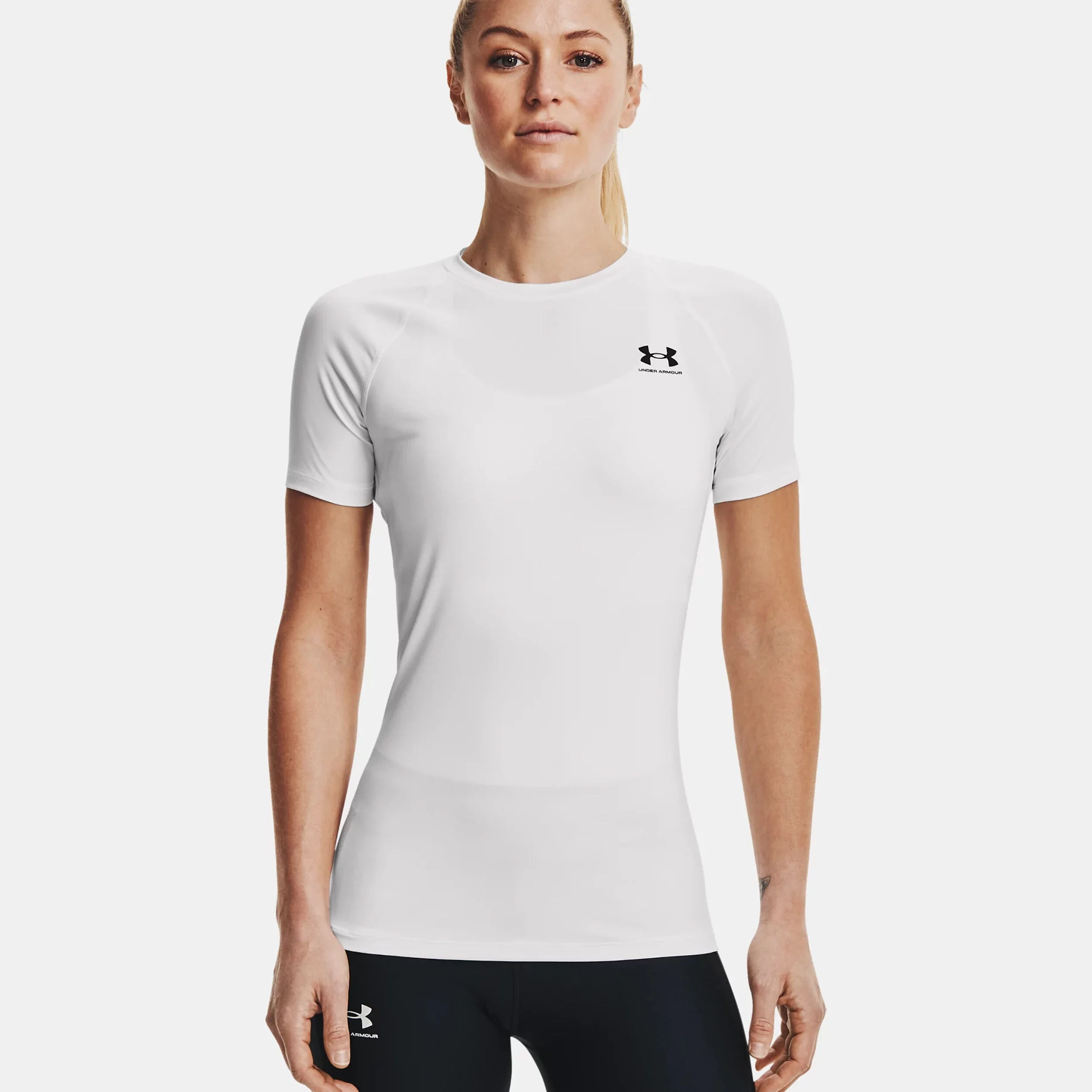 Heatgear Authentics Comp T-Shirt Damen - Weiß